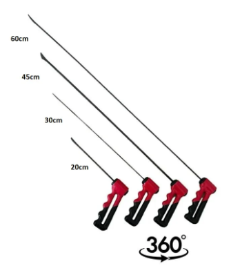 Jacks queue de poisson rotative 4 pièces